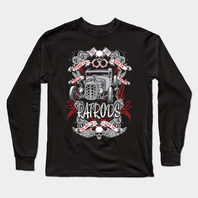 Rat Rods Long Sleeve T-Shirt by Limey_57